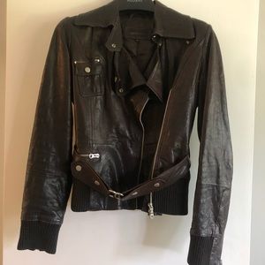 RUDSAK Collection leather moto jacket small